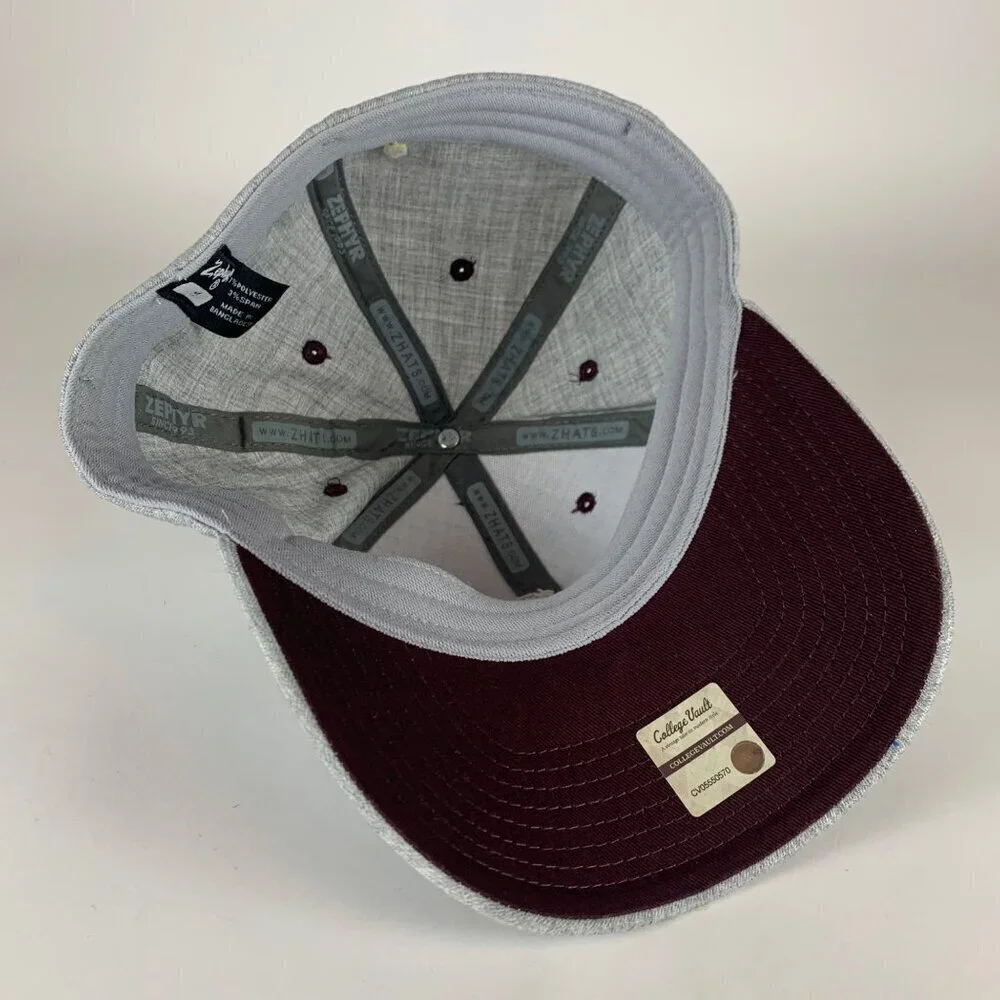 Arizona State Sun Devils NCAA Retro Gray Zephyr Fitted Hat Mens Medium New